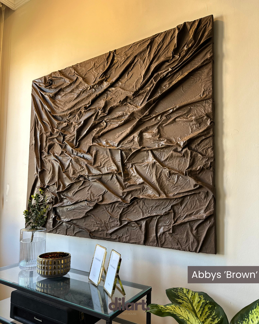 Abbys ''Brown'' Kumaş Tablo