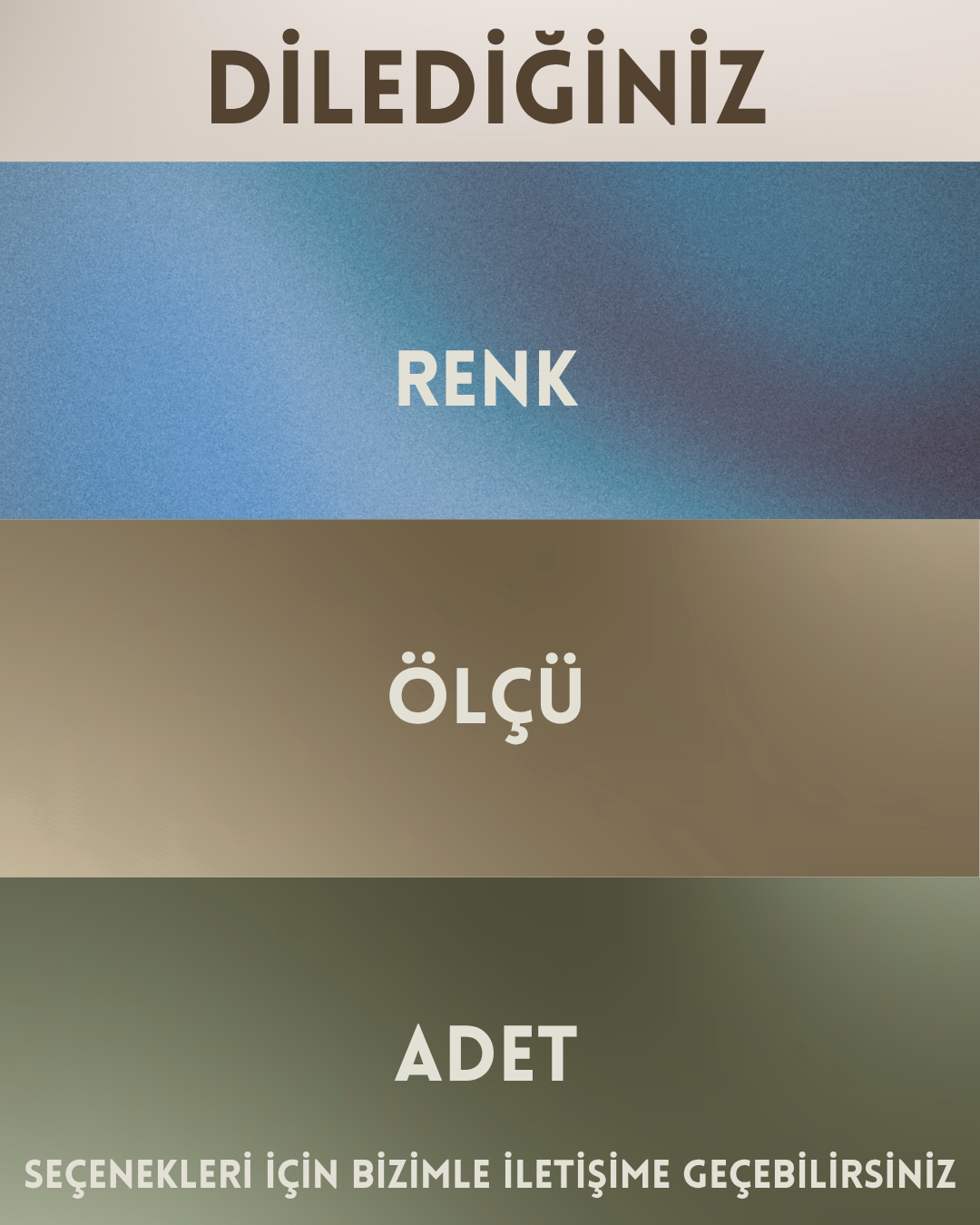 Arbor Koleksiyonu (Renk Seçenekleri)