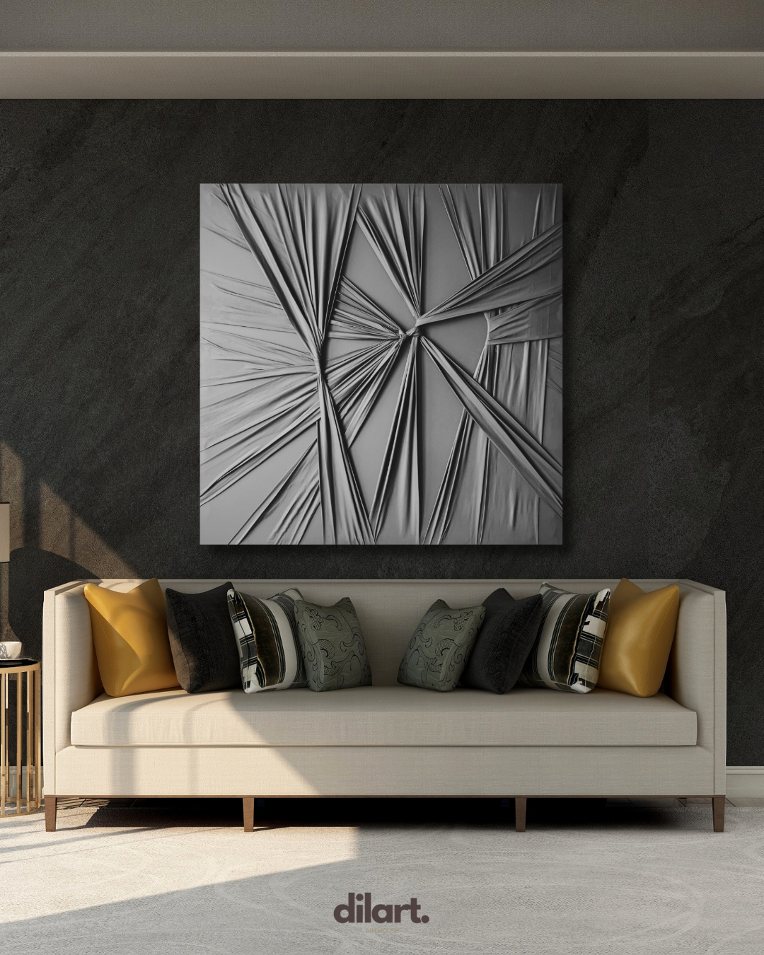 Bond Gray Kumaş Tablo 100x100