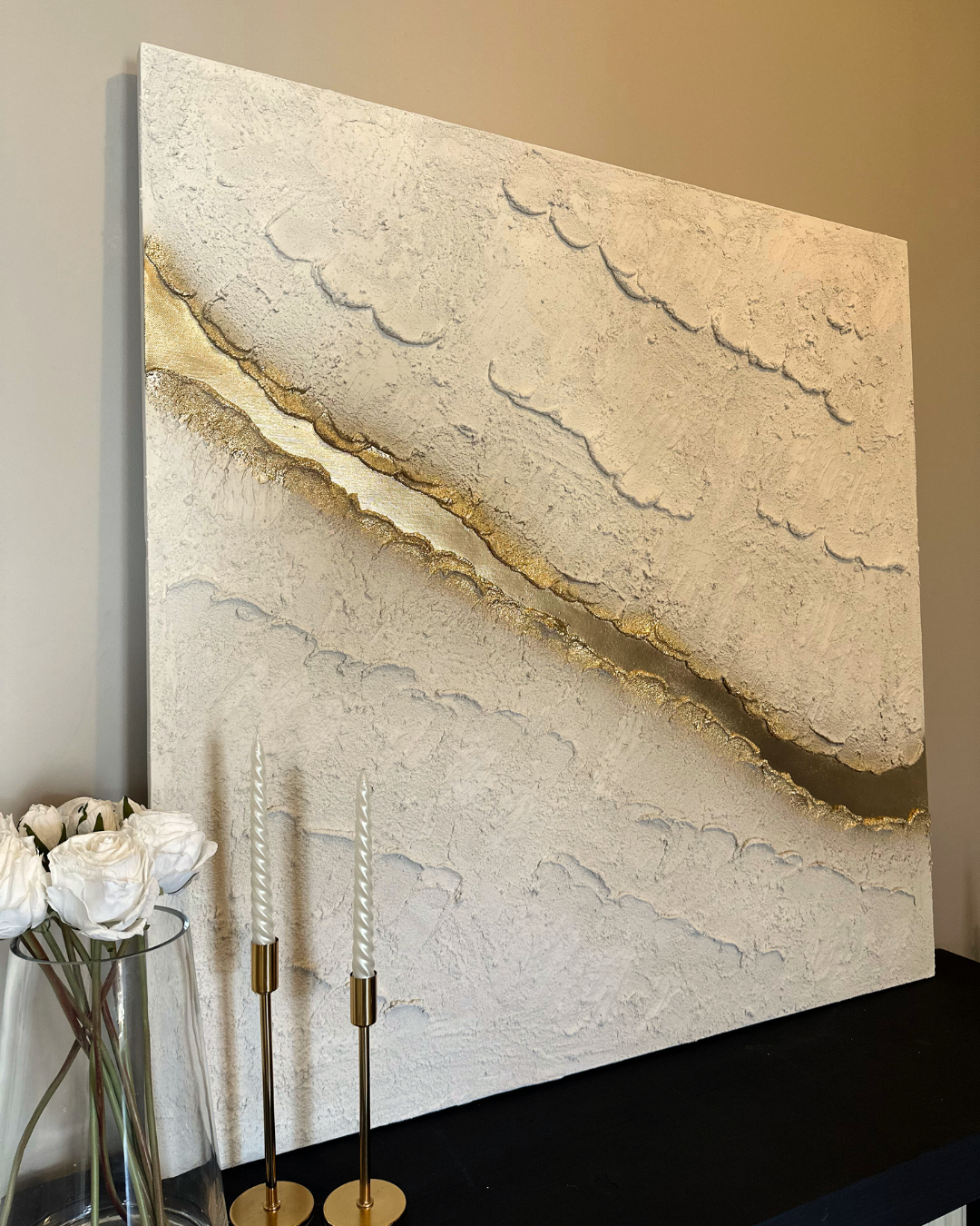 Gold River Texture Tablo 70x100 cm