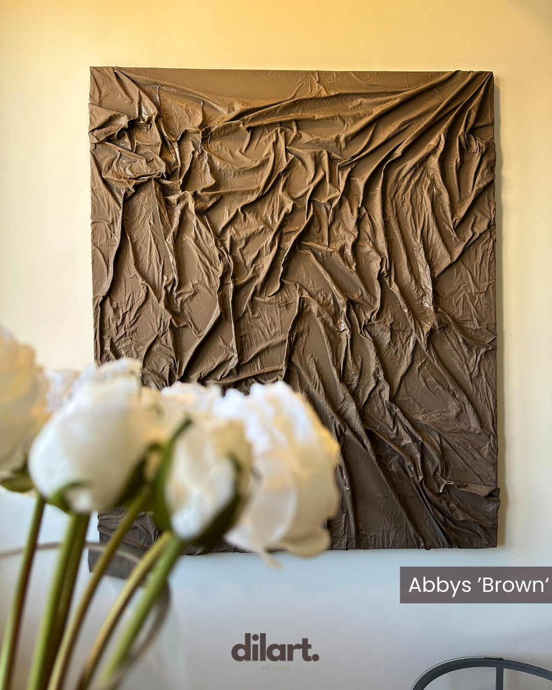 Abbys ''Brown'' Kumaş Tablo