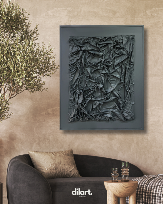 Veluna Kumaş Tablo - Antrasit
