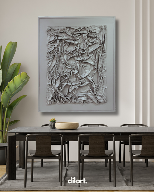 Veluna Kumaş Tablo - Gri