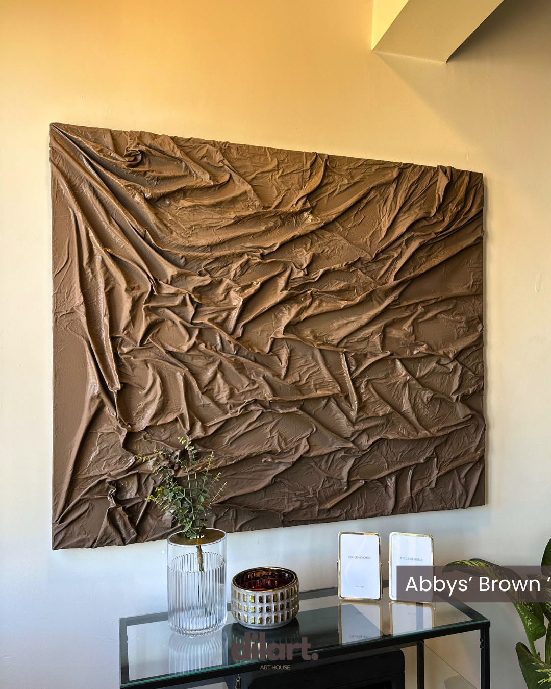 Abbys ''Brown'' Kumaş Tablo