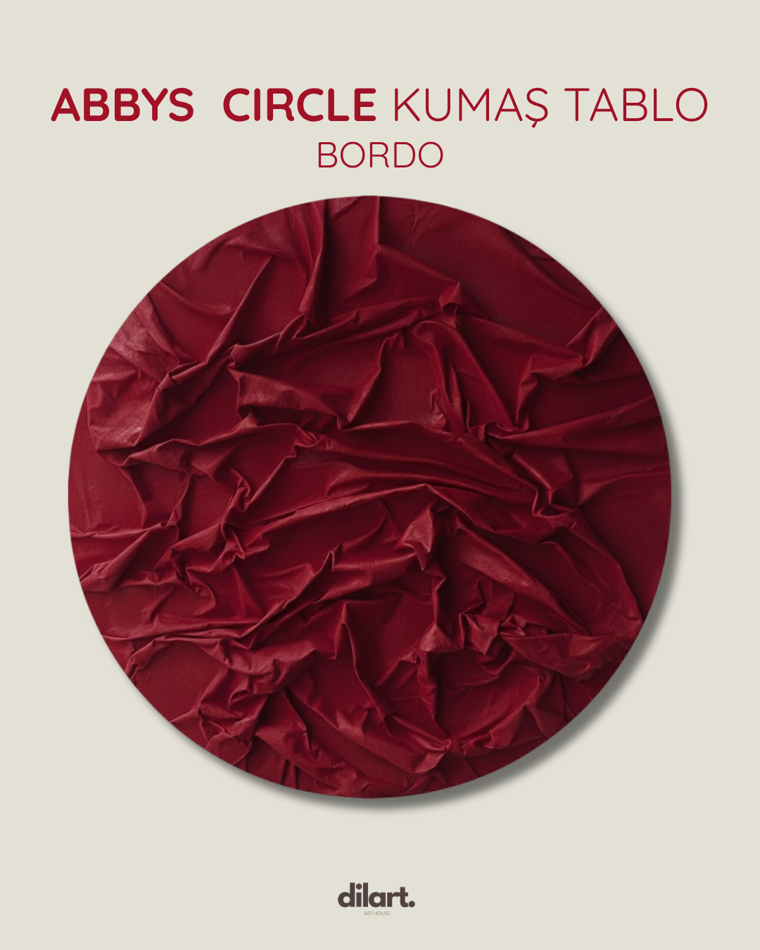 Abbys Circle Kumaş Tablo Serisi