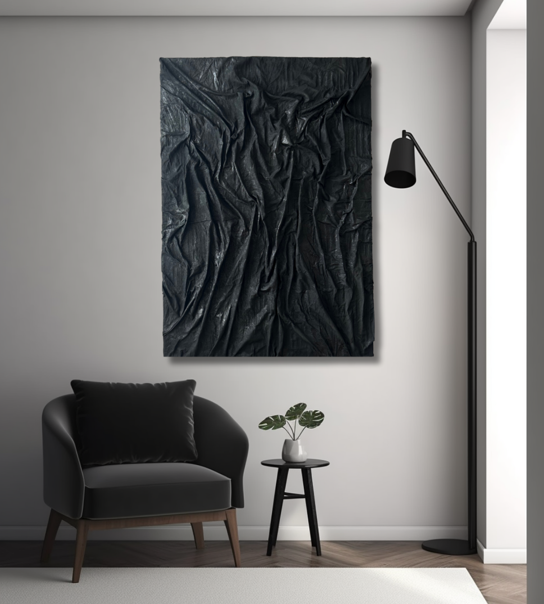 ''Abbys'' Siyah Kumaş Tablo 70x100