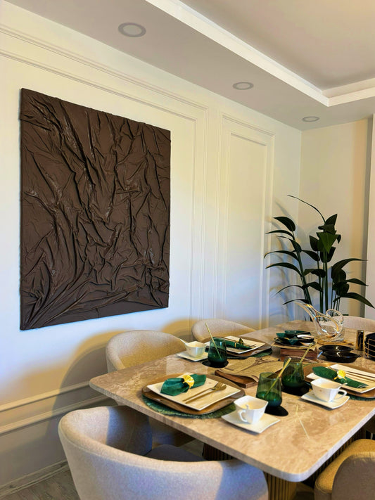 Abbys Kahverengi Kumaş Tablo