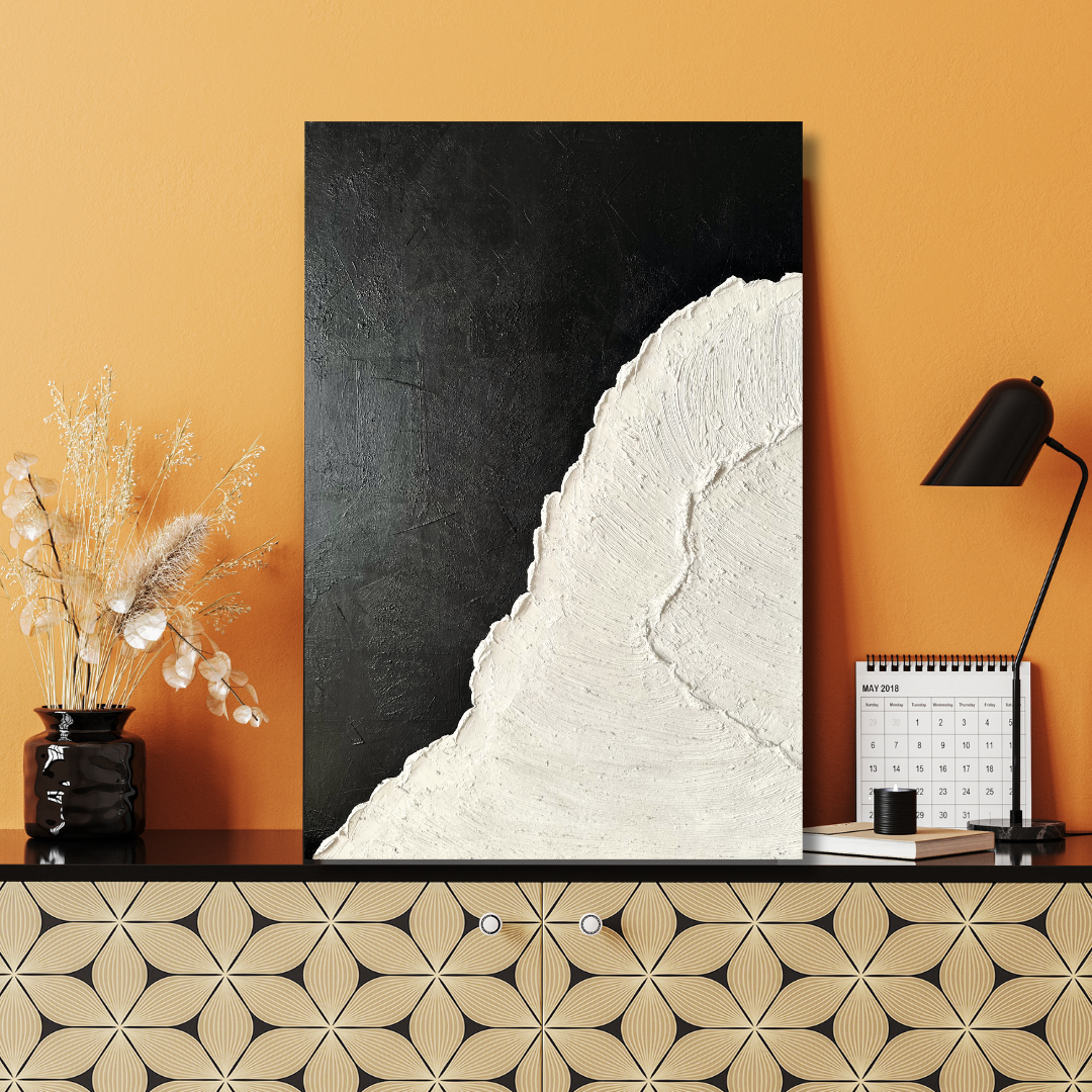 ''Midnight Tide'' Texture Tablo 70x100 cm